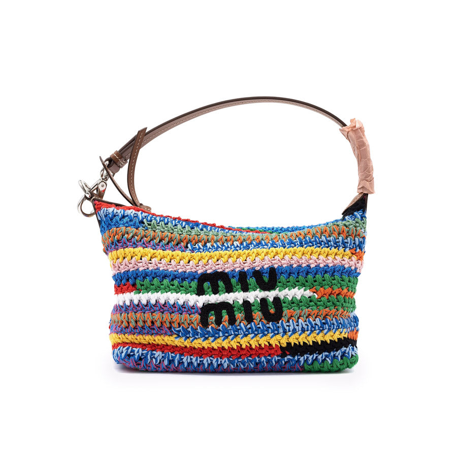 Multicoloured Crochet Pouch