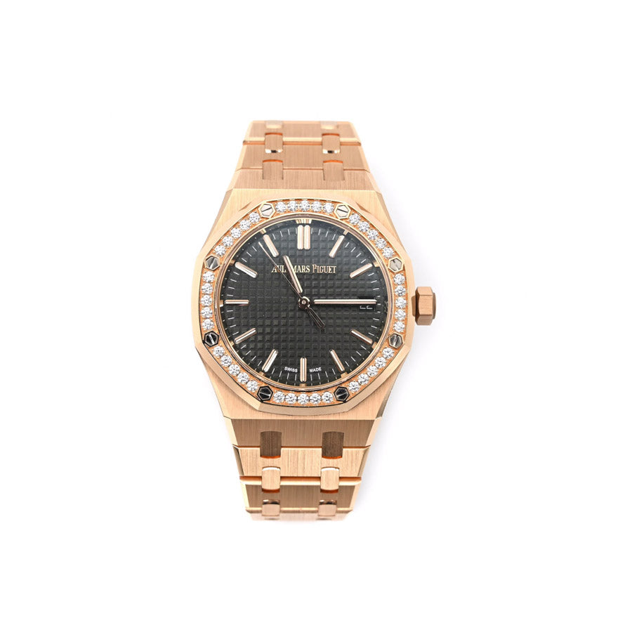 Royal Oak, 34mm, Rose-Gold, Diamonds Bezel 77451OR.ZZ.1361OR.04